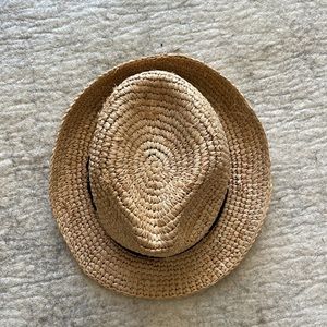 TRACY WATTS Handmade 100% Raffia Straw Fedora